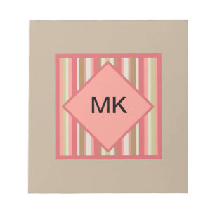 Bloc-note Motif Paprika Stripes