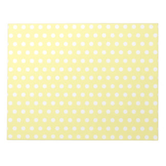 Bloc-note Motif pois jaune. Spotty.