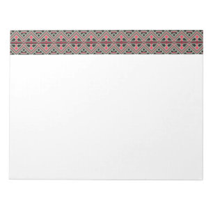 Bloc-note Motif rétro à point rouge et noir