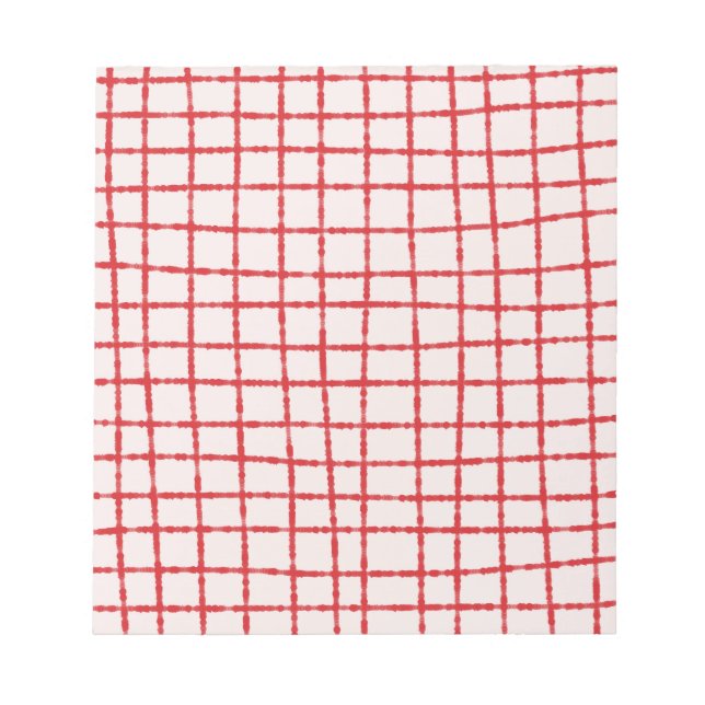 Bloc-note Motif rouge rose élégant et fonctionnel (Devant)