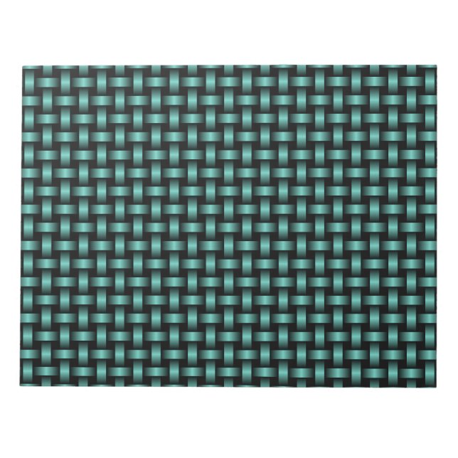 Bloc-note Motif turquoise Black Weaver (Devant)
