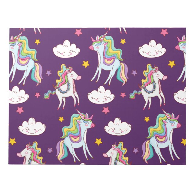 Bloc-note Motif Unicorn Funny Magic Horse (Devant)