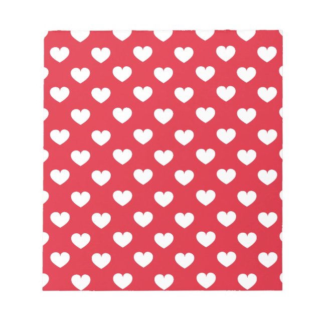 Bloc-note Motif Valentine Arrière - plan Avec Coeur Amour (Devant)