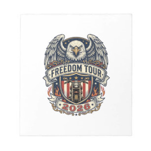 Bloc-note Moto Vintage Eagle Freedom Tour 2026