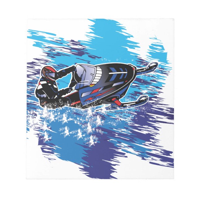 Bloc-note Motoneige cool (Devant)