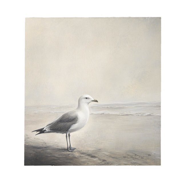 Bloc-note Mouette solitaire au bord de l'eau (Devant)