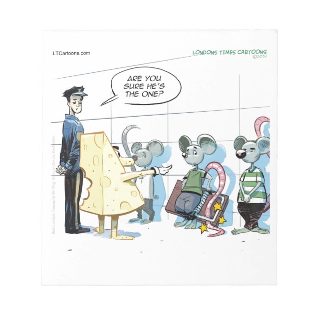 Bloc-note Mouse Crimes by Rick London Funny (Devant)