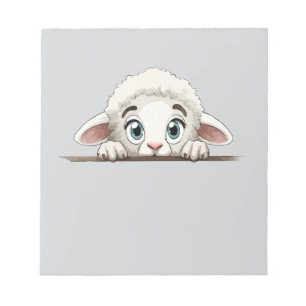 Bloc-note Mouton Peeking mignon adorable Drôle animal dessin