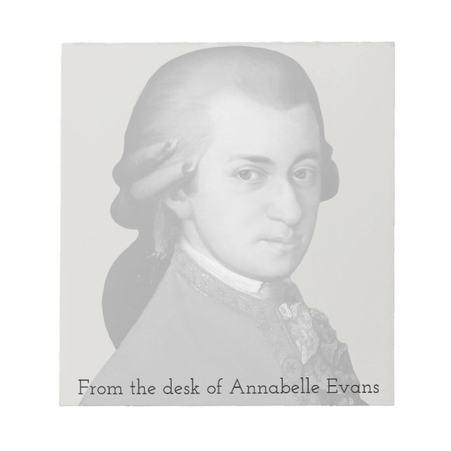 Bloc-note Mozart (Devant)