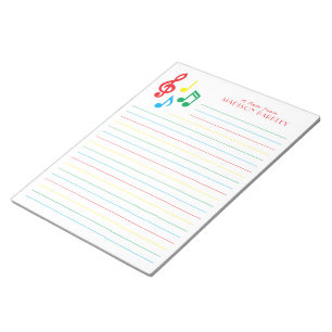 Bloc-note Musique Note Professeur de musicien