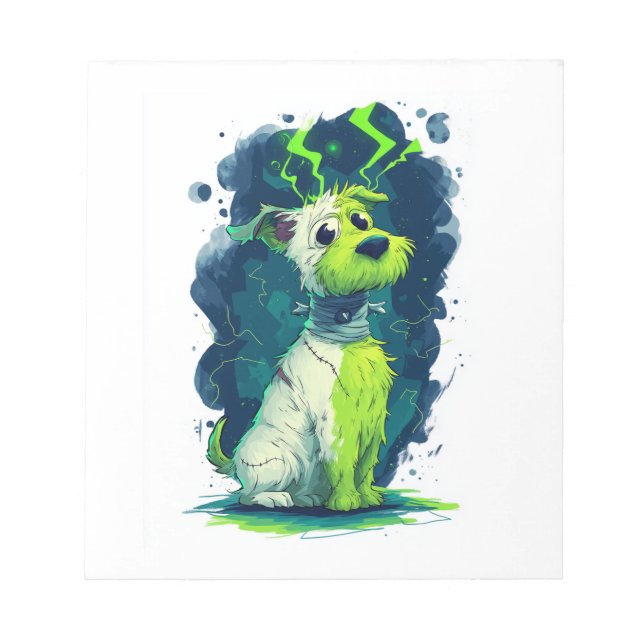 Bloc-note Mutt Monstre - Chien Mignon d'Halloween (Devant)