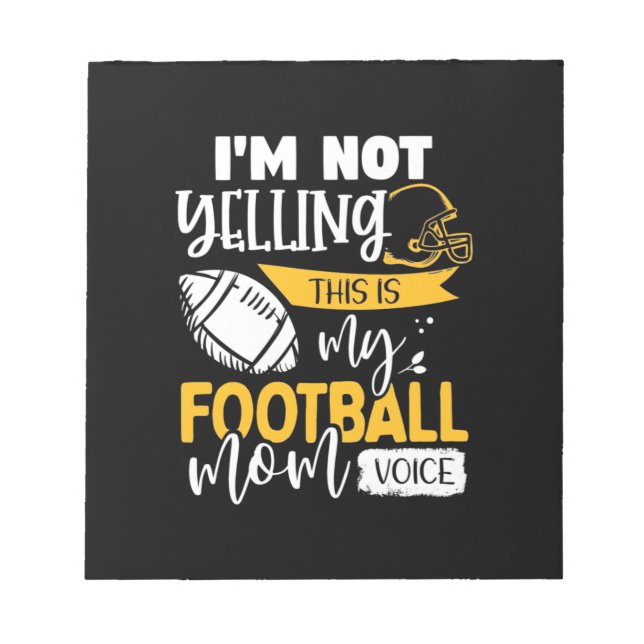 Bloc-note My Football Mom Voice (Devant)