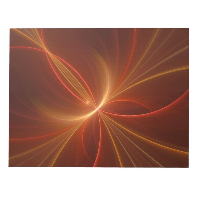 Bloc-note Mystique Abstrait Fractal Art Moderne Couleurs cha (Devant)