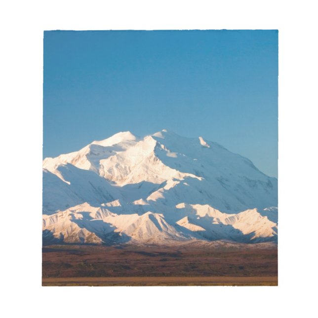 Bloc-note N.A., États-Unis, Alaska.  Mt. McKinley dans Denal (Devant)