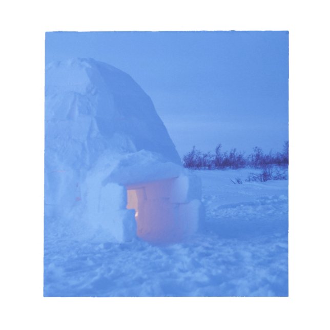 Bloc-note NA, Canada, Manitoba, Churchill. igloo arctique (Devant)
