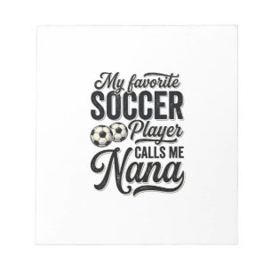Bloc-note Nana de foot Vintage Gravure Famille Joueur Chemis