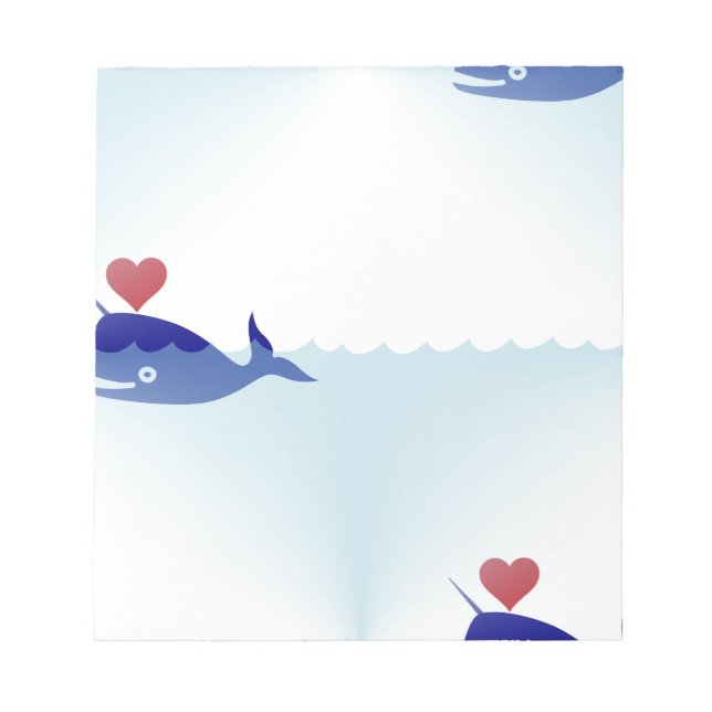 Bloc-note narval kawaii (Devant)