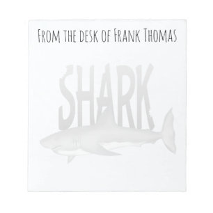 Bloc-note Nature élégante simple requin océan vie marine