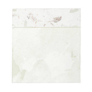 Bloc-note Nature Papier artisanal Look Vert Feuille Botaniqu
