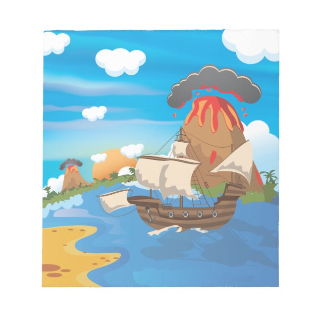Bloc-note Navire pirate (Devant)
