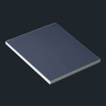 Bloc-note Navy Blue<br><div class="desc">This dark shade of the world's most popular color was once called marine blue and has been used by the British Navy since the eighteenth century. Navy blue represents trust and stability and is less attention-seeking than lighter shades of blue. Navy blue is conservative and evokes feelings of tradition and...</div>