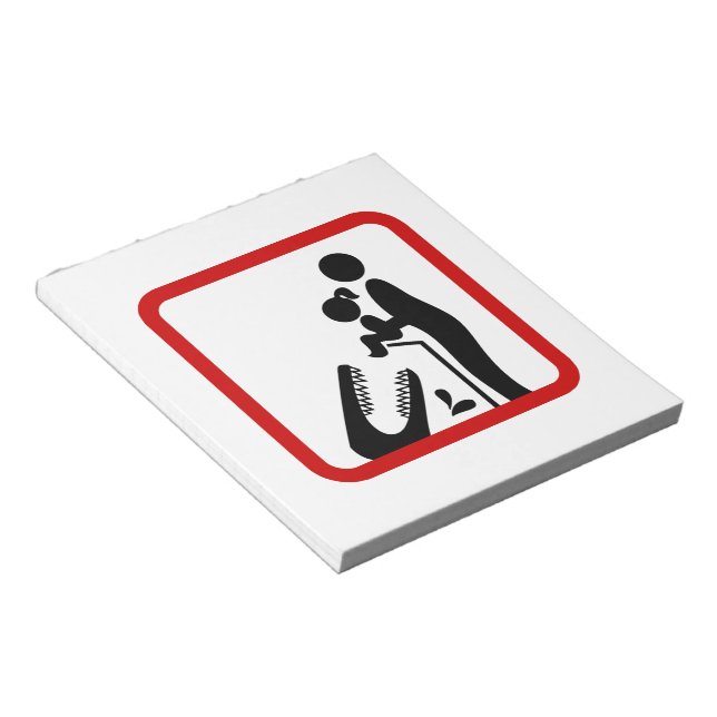 Bloc-note Ne pas nourrir sa fille au Zoo du Crocodile (Incliné)