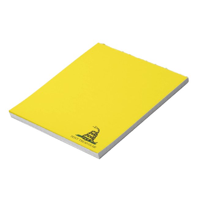 Bloc-note Ne pas taper sur le drapeau de Me Gadsden (Tourné)