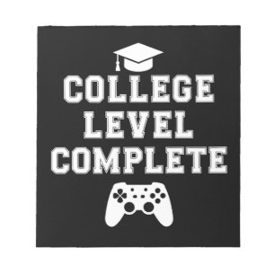Bloc-note Niveau collégial Complet Graduation Gamer Jeu