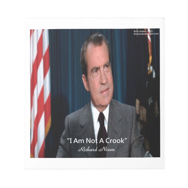 Bloc-note Nixon et non pas un Crook Citation (Devant)