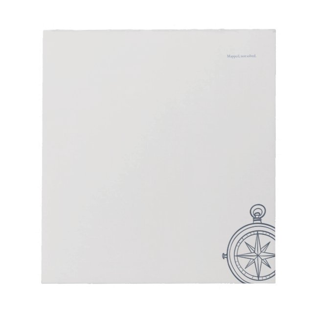 Bloc-note Nocturnal Study dark academia compass (Devant)