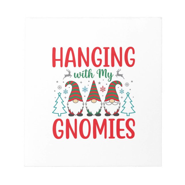 Bloc-note Noël avec mes gnomes Gnome de Noël (Devant)