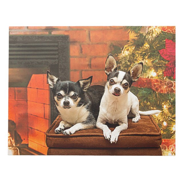 Bloc-note Noël Chihuahua (Devant)