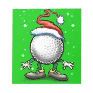 Bloc-note Noël de golf