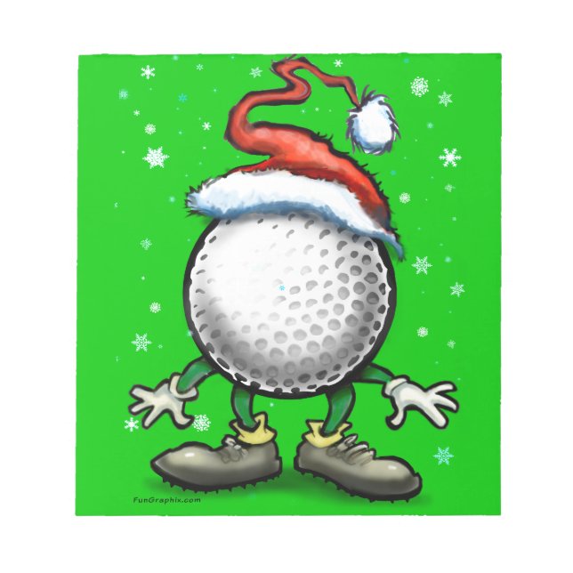 Bloc-note Noël de golf (Devant)
