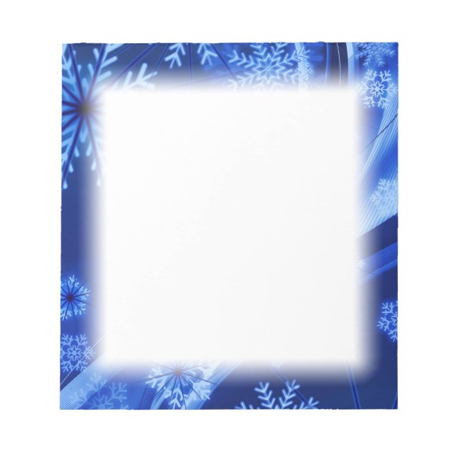 Bloc-note Noël des Flèches de neige en hiver (Devant)