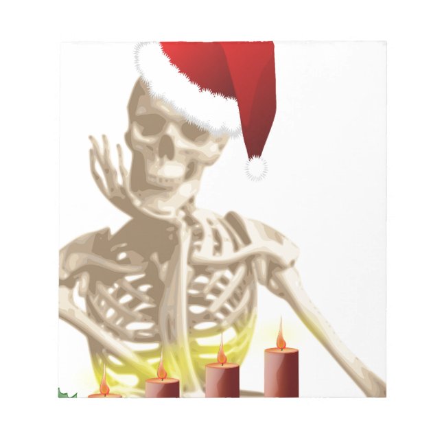 Bloc-note noël du crâne (Devant)