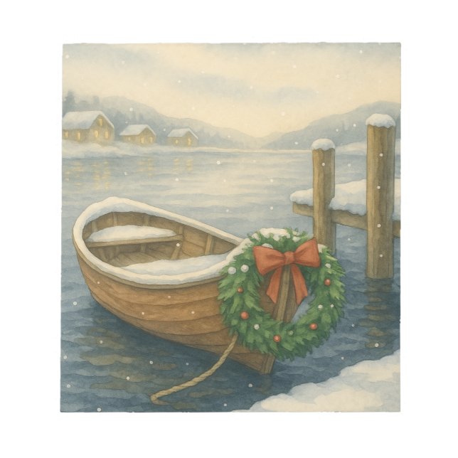 Bloc-note Noël en bateau (Devant)