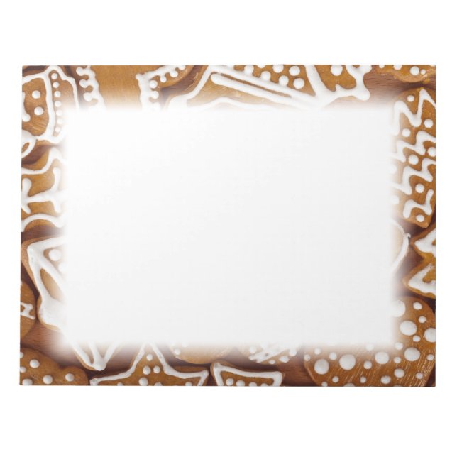 Bloc-note Noël Gingerbread Cookies de vacances (Devant)