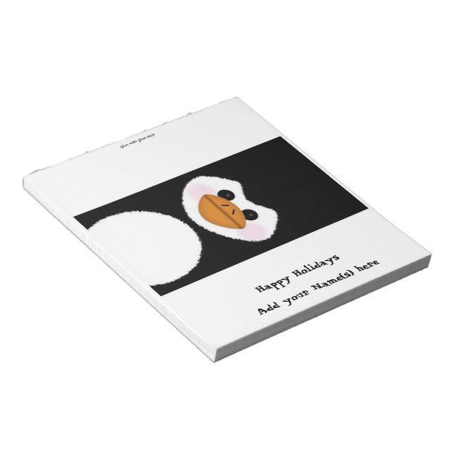 Bloc-note Noël Penguin Candy Bar Wrapper Party Favoriser (Incliné)