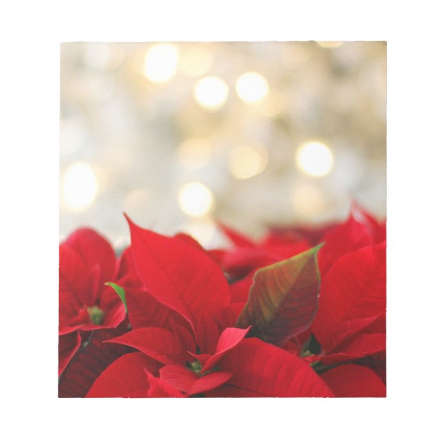 Bloc-note Noël Poinsettia (Devant)