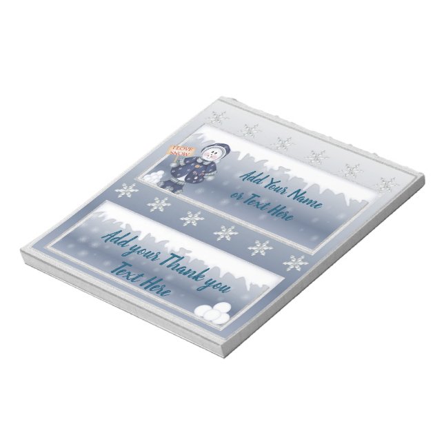 Bloc-note Noël Vacances Candy Bar Wrappers Cadeaux Faveurs (Tourné)