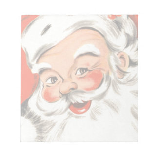Bloc-note Noël Vintage, Jolly Santa Claus avec Smile