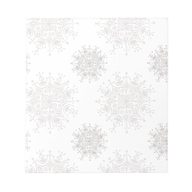 Bloc-note Noël Vintage, Snowflakes Blizzard Motif (Devant)