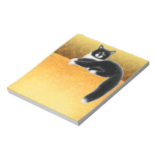Bloc-note Noir Blanc Tuxedo Chat Felix