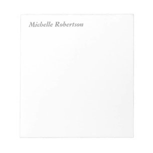 Bloc-note Noir classique Plaine minimaliste Simple