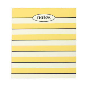 Bloc-note Noir et jaune Notes Gras & Stationery