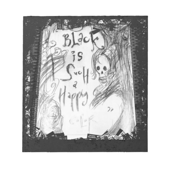 Bloc-note noir si joyeux (Devant)