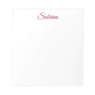 Bloc-note Nom de calligraphie classique professionnel person