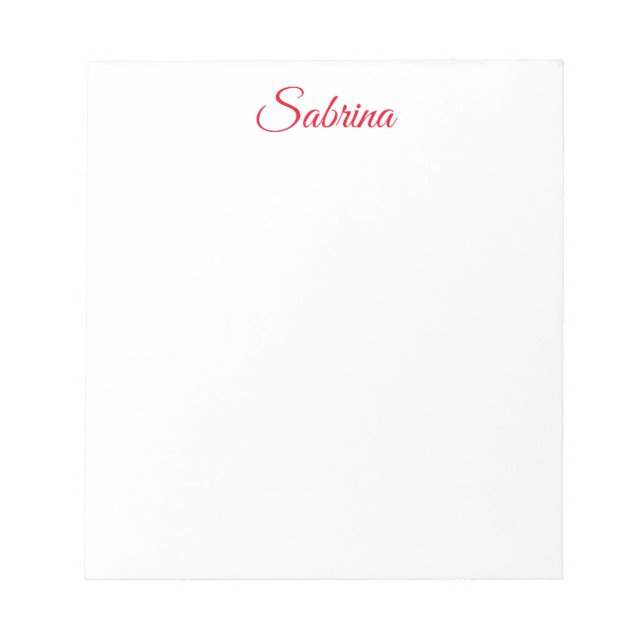 Bloc-note Nom de calligraphie classique professionnel person (Devant)