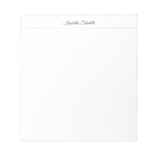 Bloc-note Nom de calligraphie moderne minimaliste simple